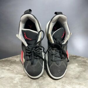 Jordan Black and Red Toddlers' Basketball Shoes